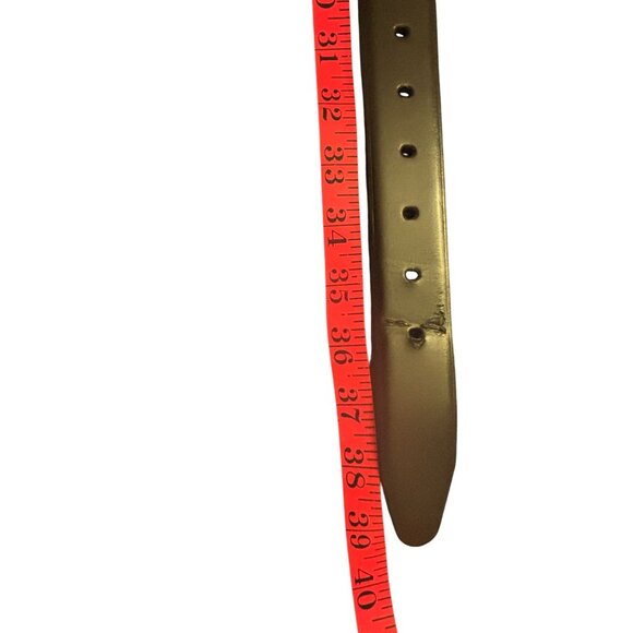 Calvin Klein Mens Synthetic Leather Black Brown Adjustable Size 34-36 - Picture 5 of 6